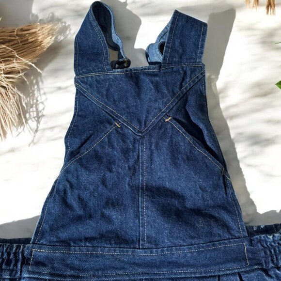 L.L.Bean Vintage 90s Jean Overalls Women's Size 10 Made in USA Cotton - Picture 9 of 12